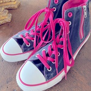 Converse High Tops with Zippers